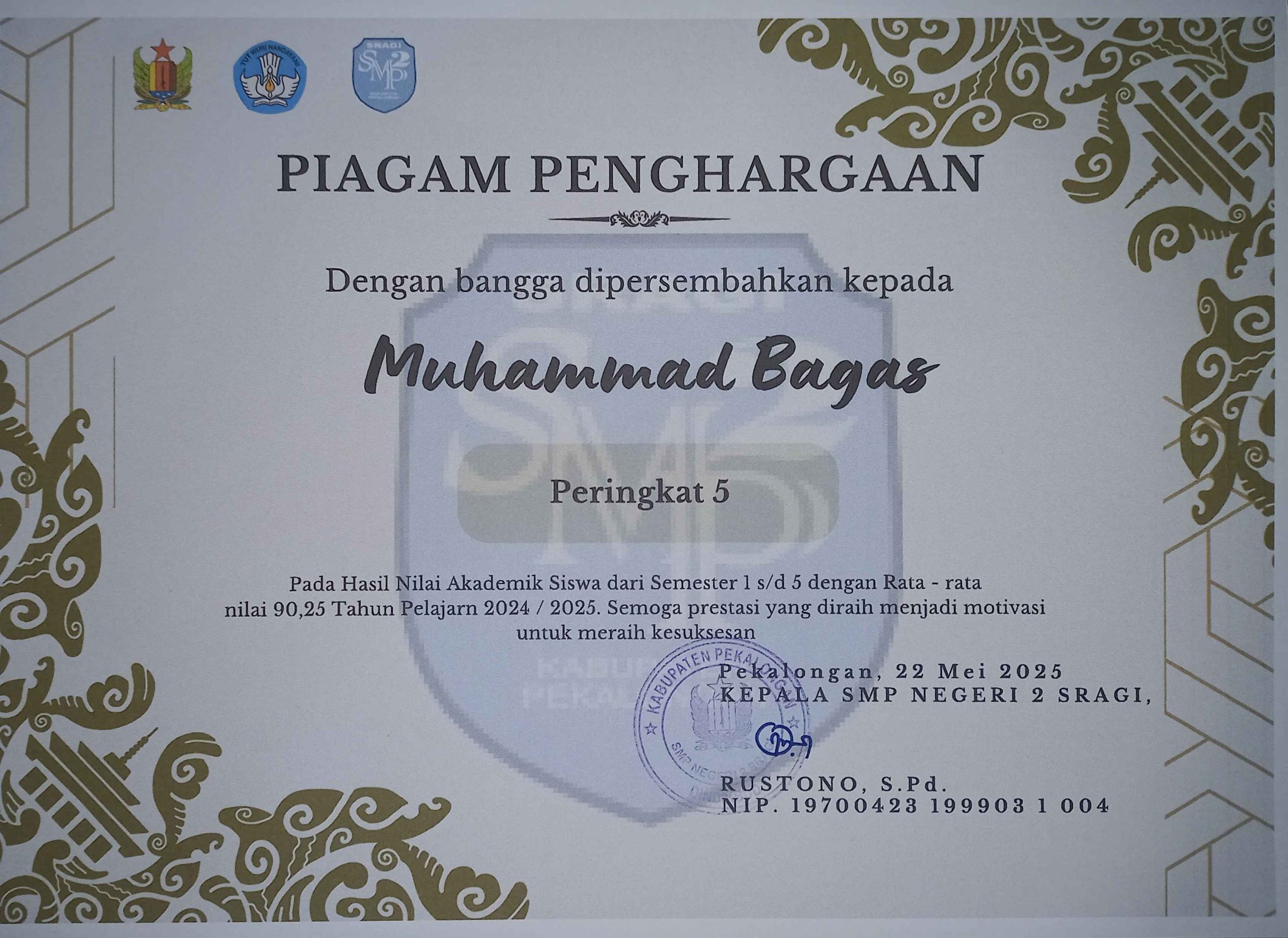 Sertifikat Peringkat 5 Paralel